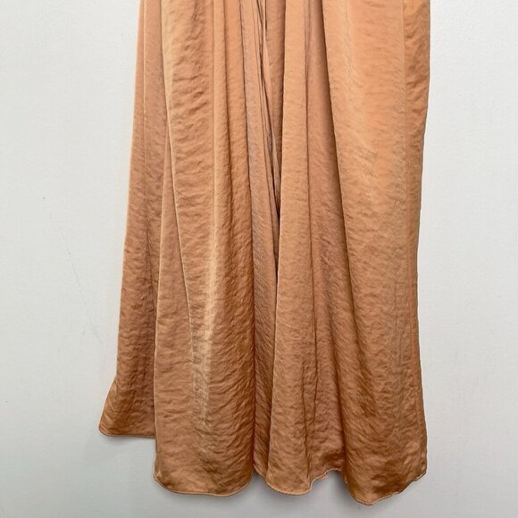 Oak + Fort Womens Medium Orange Slip Dress - Picture 10 of 11